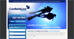 Desktop Screenshot of canfieldslaw.co.uk