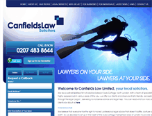 Tablet Screenshot of canfieldslaw.co.uk